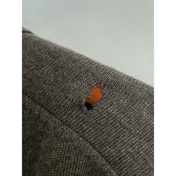 Pronto Uomo Polo Shirt Mens 4XL Brown Merino Wool Preppy Designer Casual Comfort - Picture 6 of 8